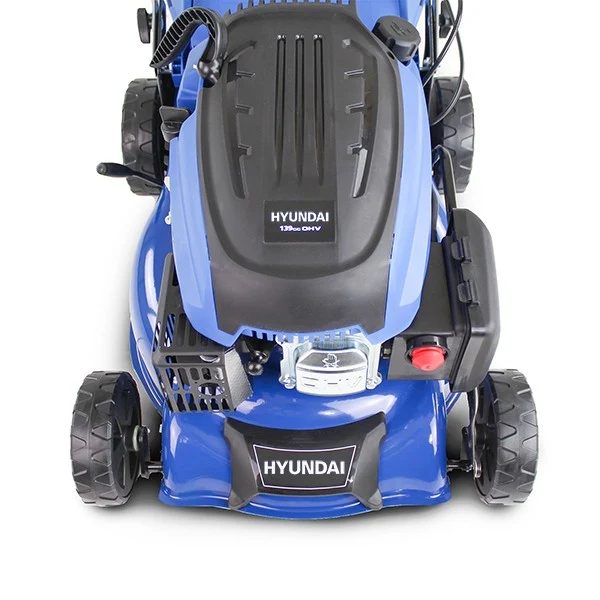 Hyundai 17" Petrol Lawn Mower Push - 145cc Engine, 6 Cutting Heights, Mulching, Compact Foldable Design (HYM42P-B) - Image 9