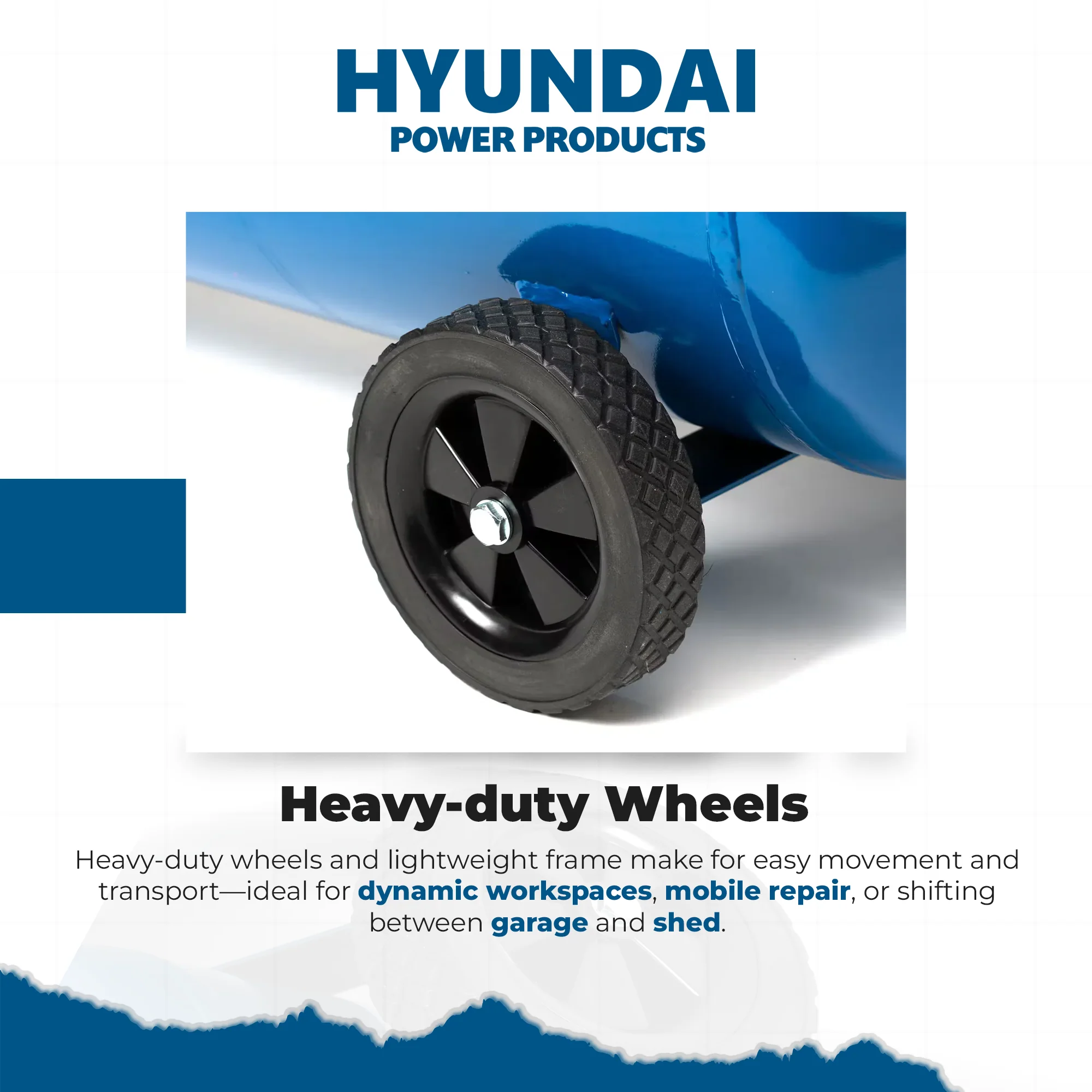 Hyundai 2HP 24L Portable Air Compressor – Direct Drive, Twin Outlet, 7.07CFM, Oil-Lubricated (HYAC2024F) - Image 8