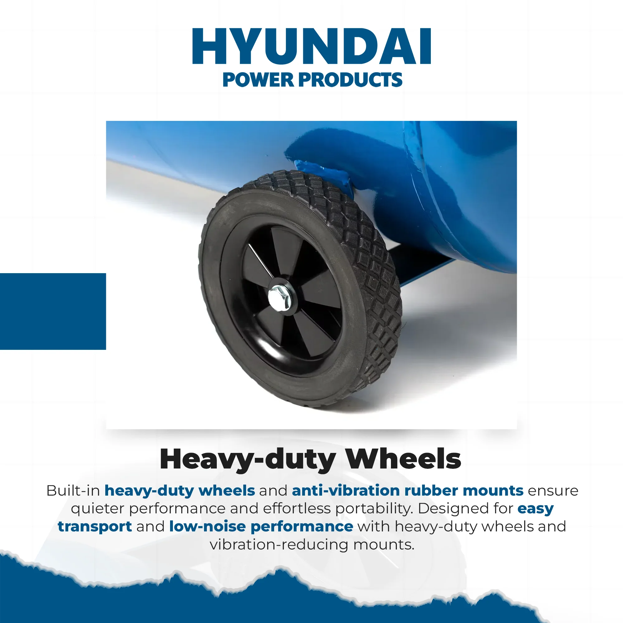 Hyundai 6.5HP Petrol Air Compressor – 100L Tank, 116PSI, Belt Drive, 312L/min, Portable & Heavy-Duty (HYAC65100BD) - Image 7