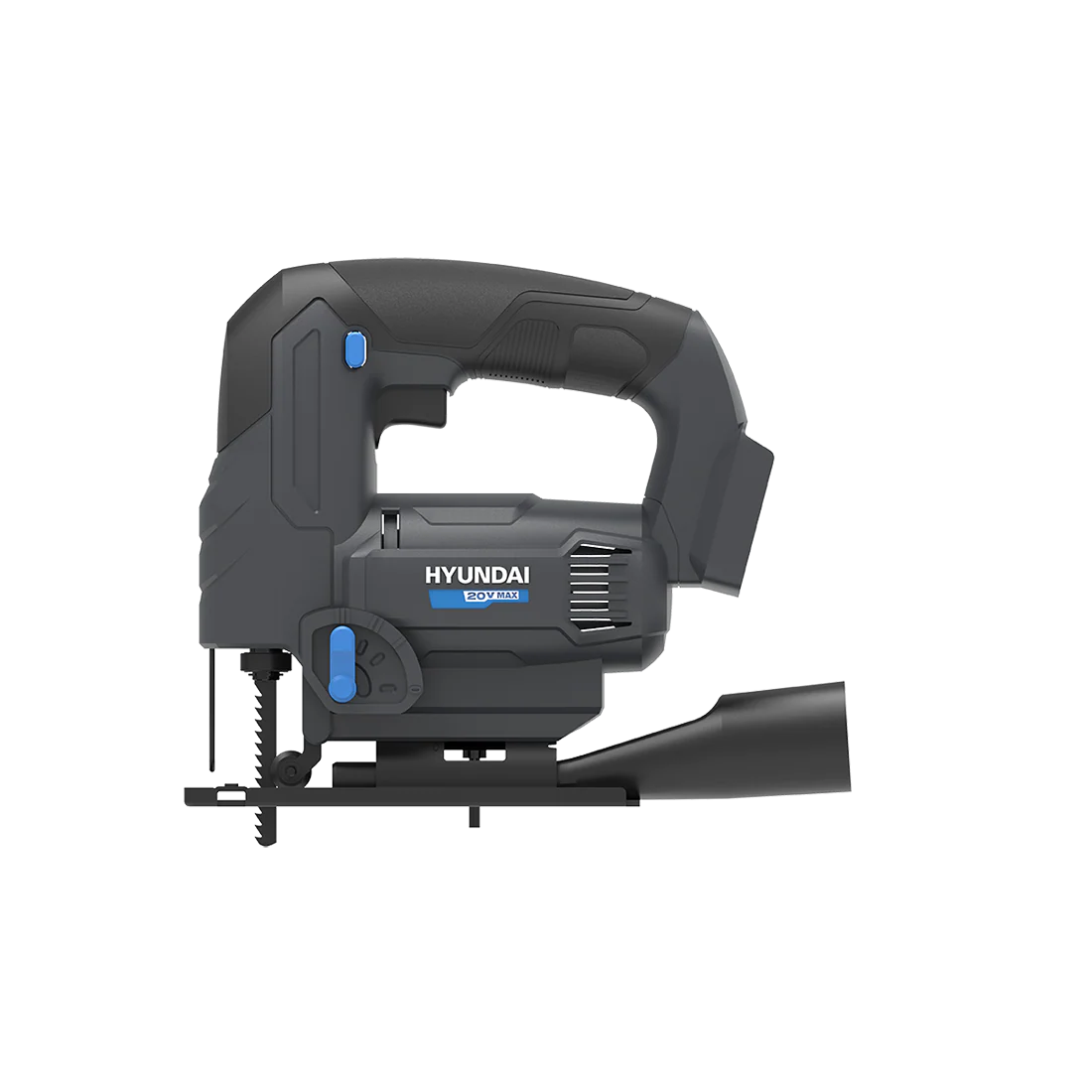 Hyundai 20V Cordless Jigsaw – Variable Speed, Tool-Free Blade, 45° Bevel, Dust Adapter - SKIN ONLY (JS20S-24) - Image 11