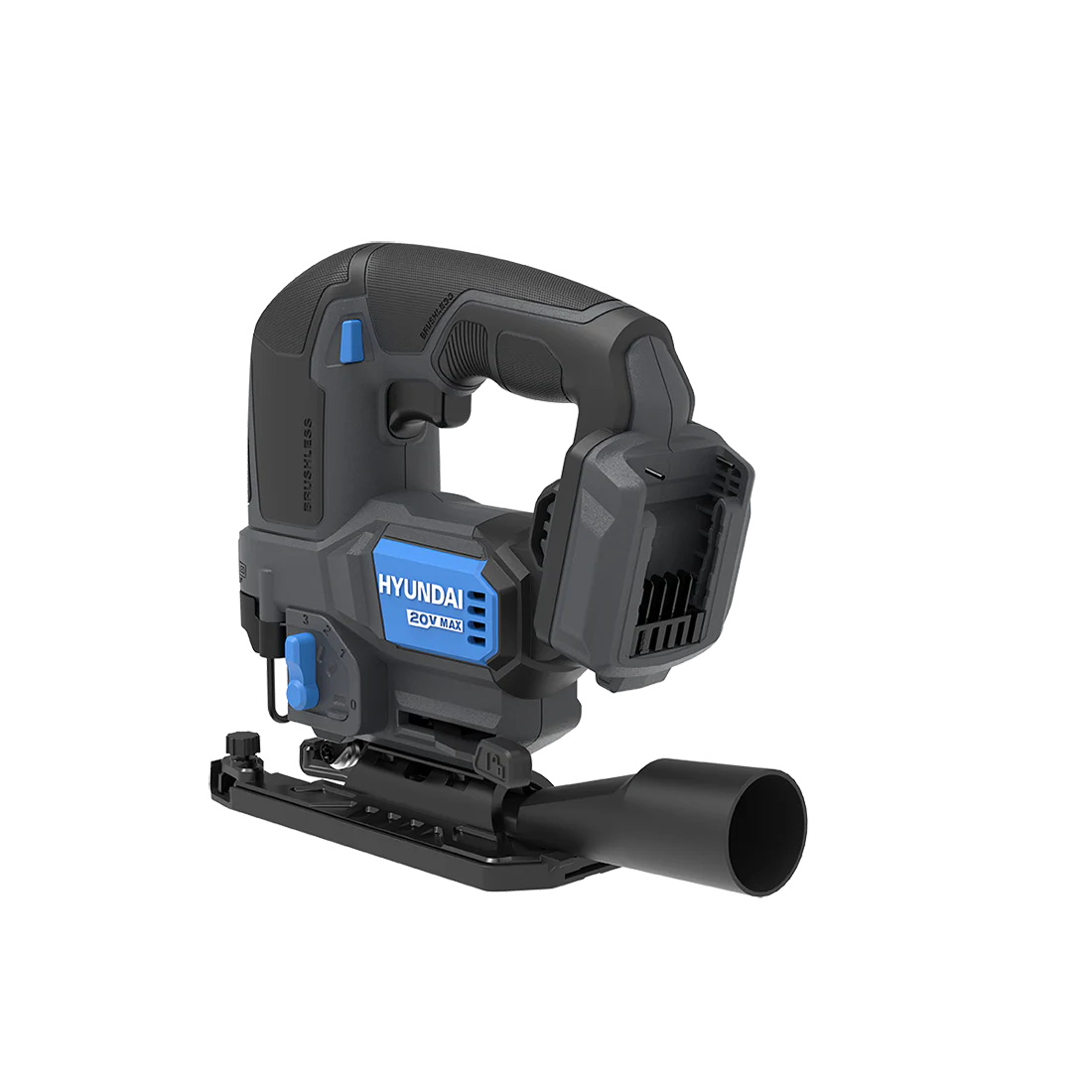 Hyundai 20V Brushless Jig Saw – Adjustable Base, 4-Stage Pendulum, LED, Variable Speed - SKIN ONLY (JS20X-26) - Image 13