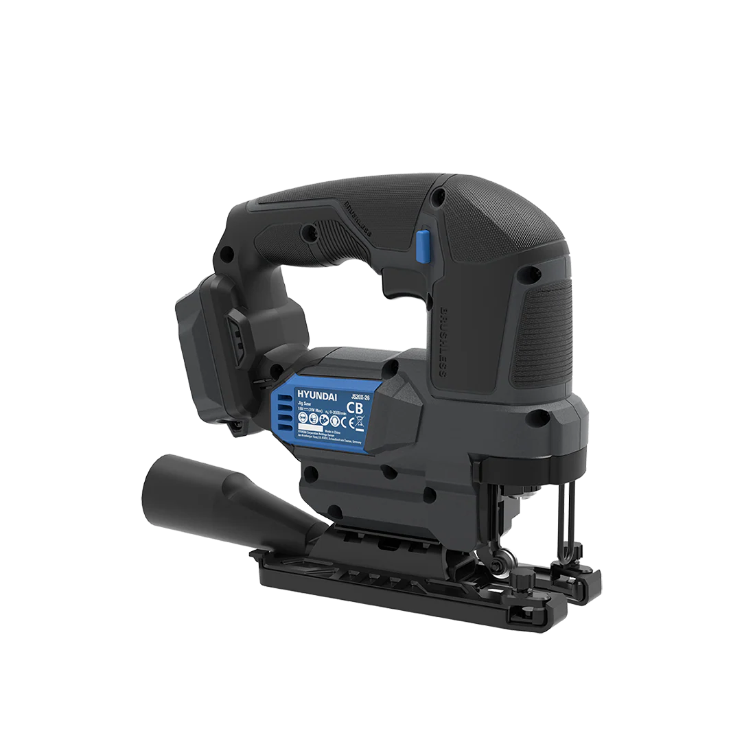 Hyundai 20V Brushless Jig Saw – Adjustable Base, 4-Stage Pendulum, LED, Variable Speed - SKIN ONLY (JS20X-26) - Image 14