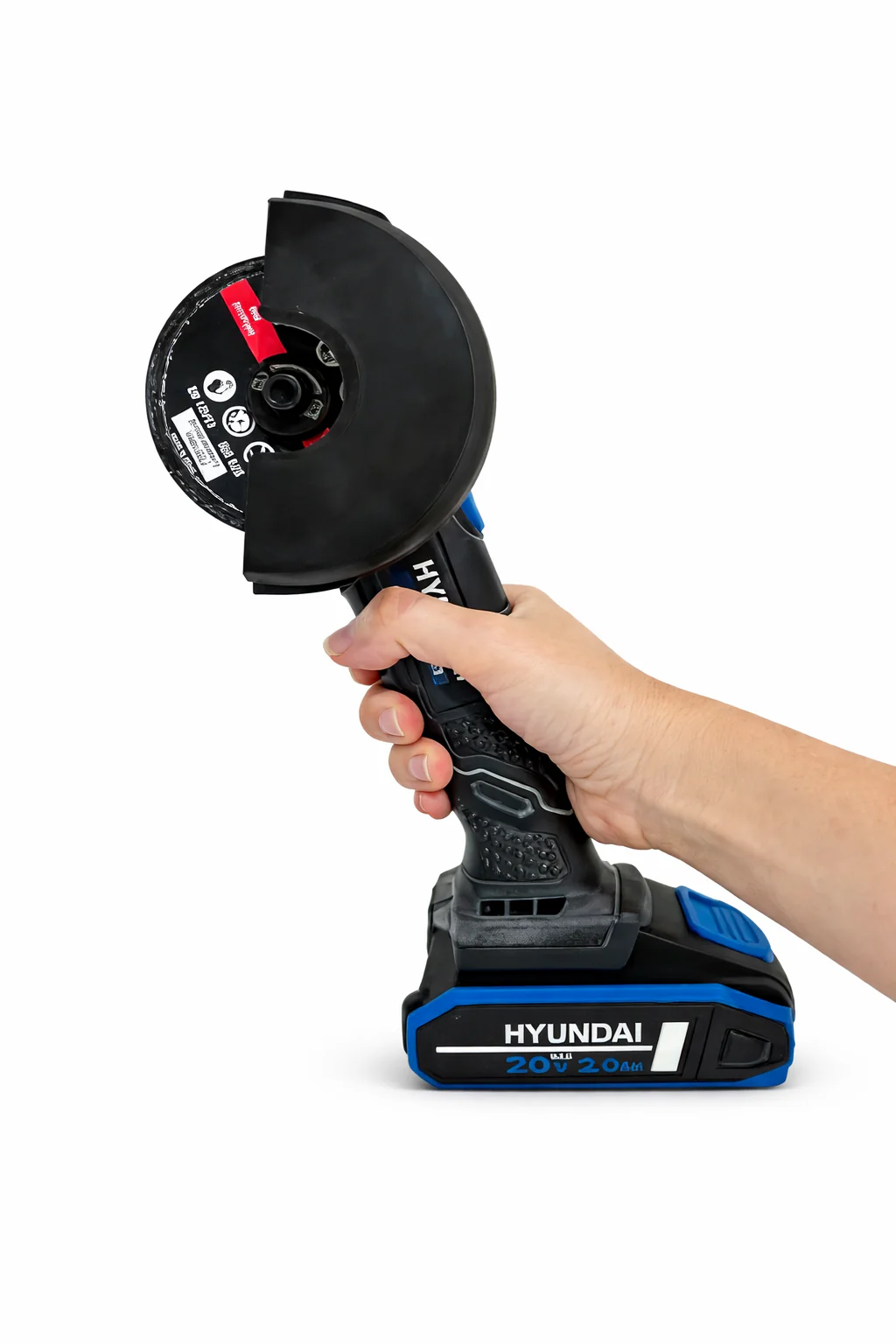 HYUNDAI 20V Cordless Angle Grinder Kit – Cut Metal, Tile & Bolts Anywhere | Includes 2.0Ah Battery + Charger (AG20S-76/B120-2/C20-2) - Image 15