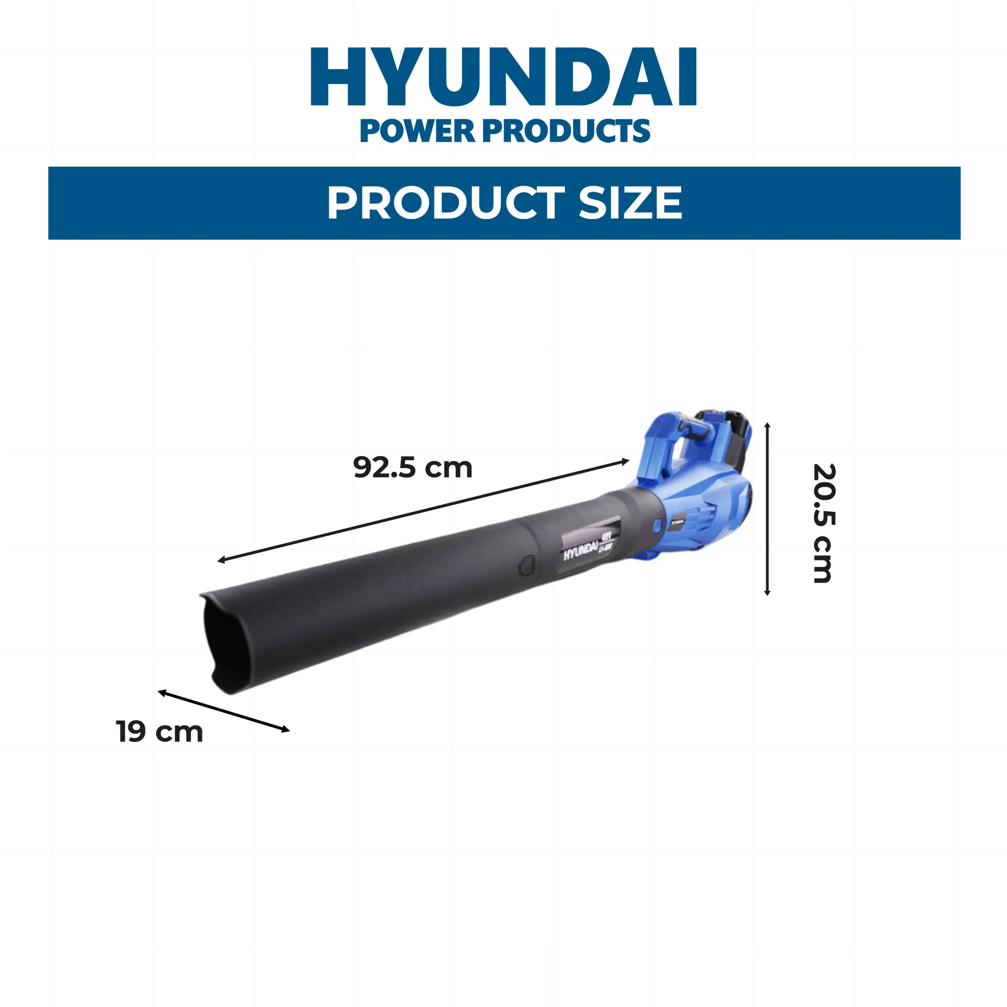 Hyundai 40V Cordless Leaf Blower – Lightweight, Variable Speed - SKIN ONLY (HY40LI) - Image 10