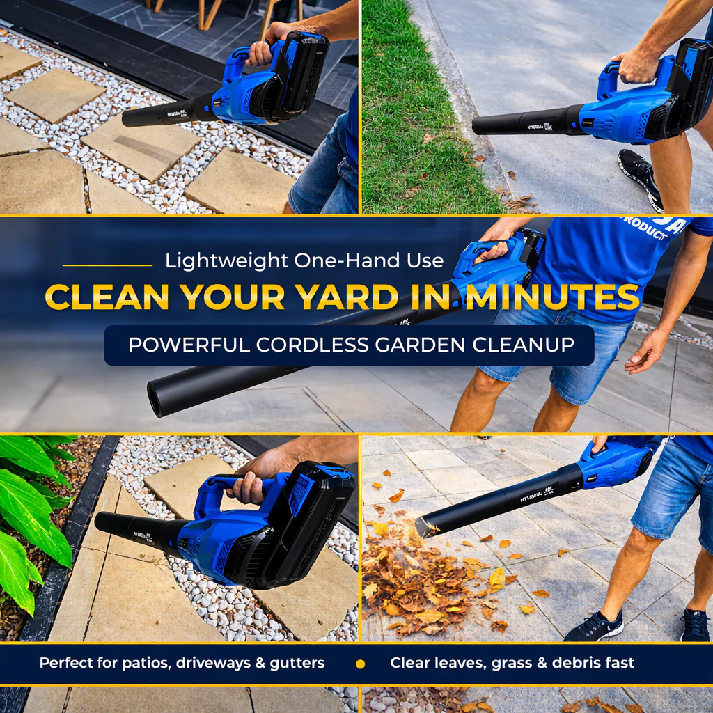 Hyundai 40V Cordless Leaf Blower – Lightweight, Variable Speed - SKIN ONLY (HY40LI) - Image 7