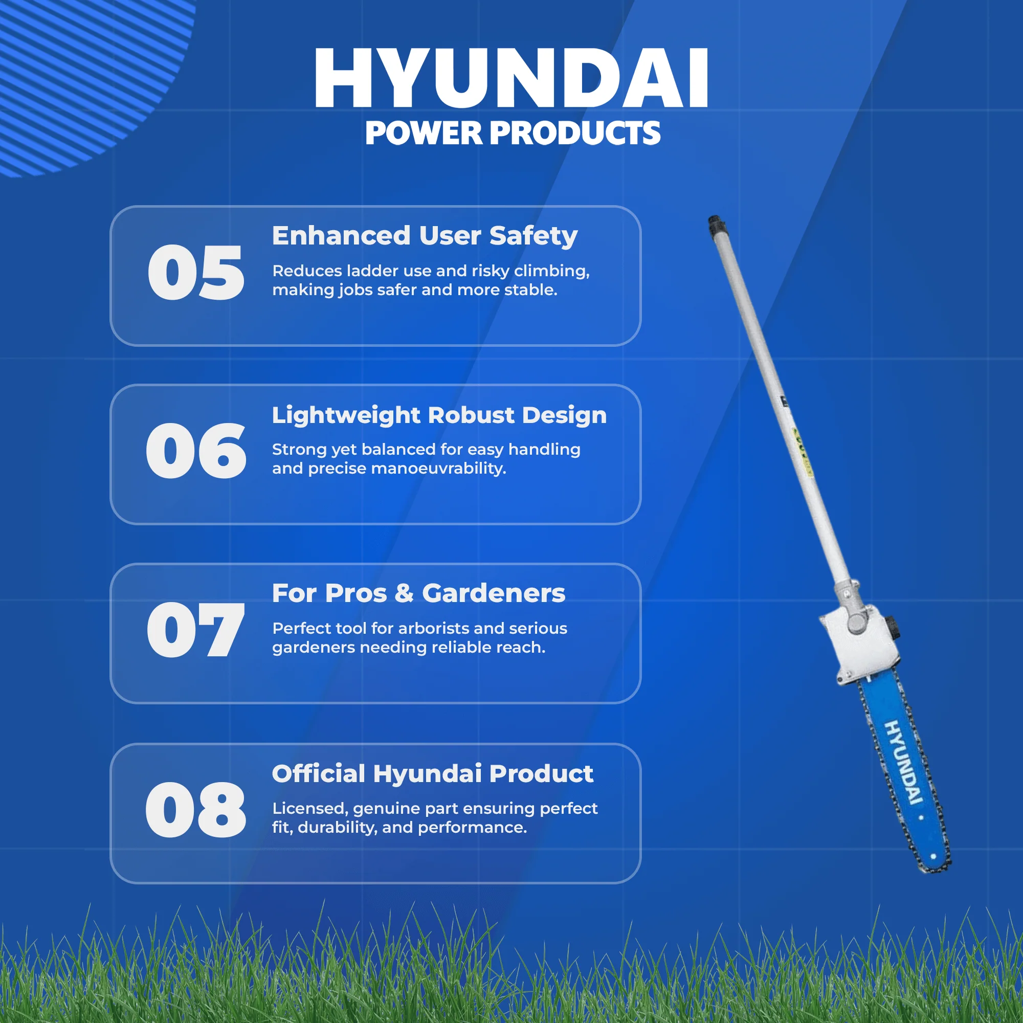 Hyundai Chainsaw Extension Extension – Official Licensed Accessory for Extended Reach and Versatility - Image 5