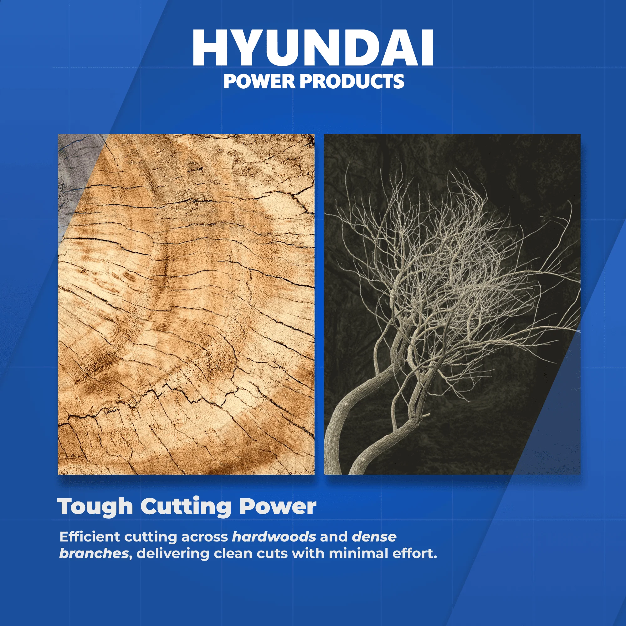 Hyundai 18" Petrol Chainsaw – 53cc 2-Stroke, Oregon Bar, Anti-Vibration, Auto Chain Lube, Kick-Back Protection (HY5310) - Image 4