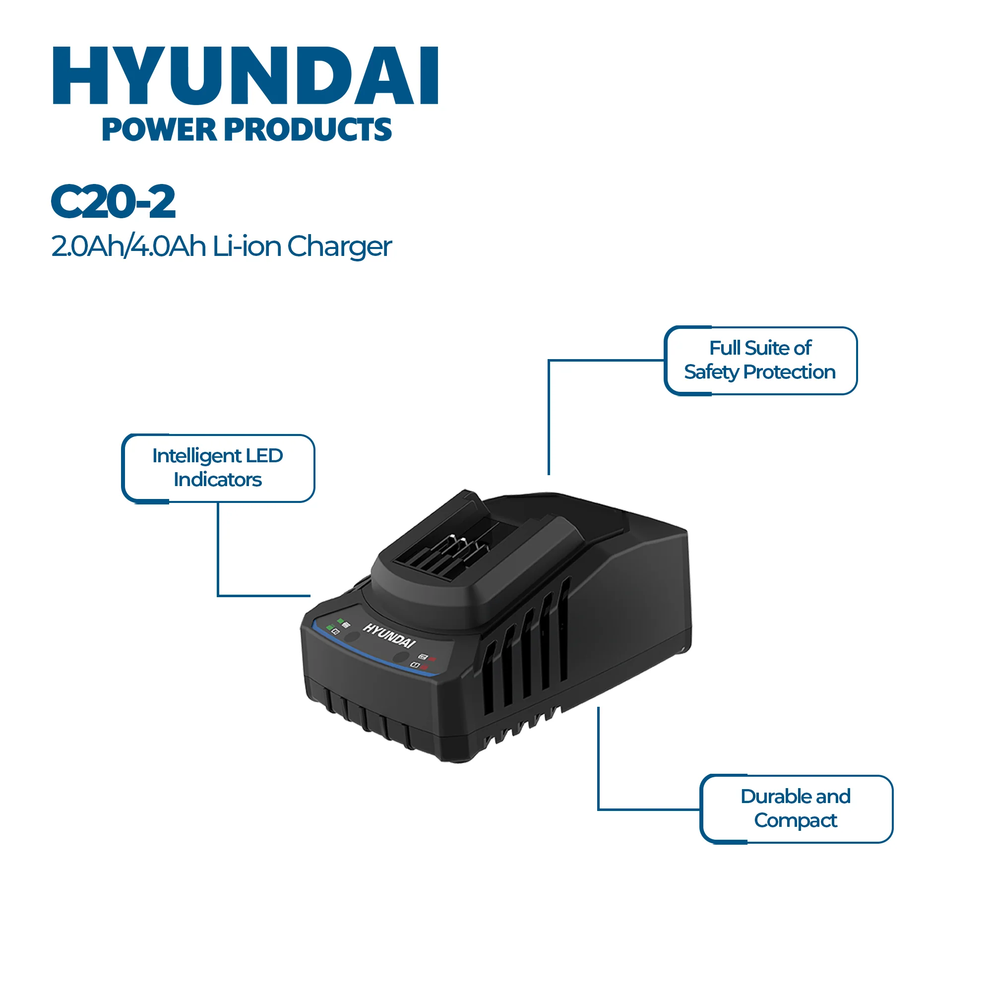 Hyundai Power 3 Piece Kit - Impact Driver + Circular Saw + Jigsaw + 4Amp Battery + Charger ( HPK103 ) - Image 6
