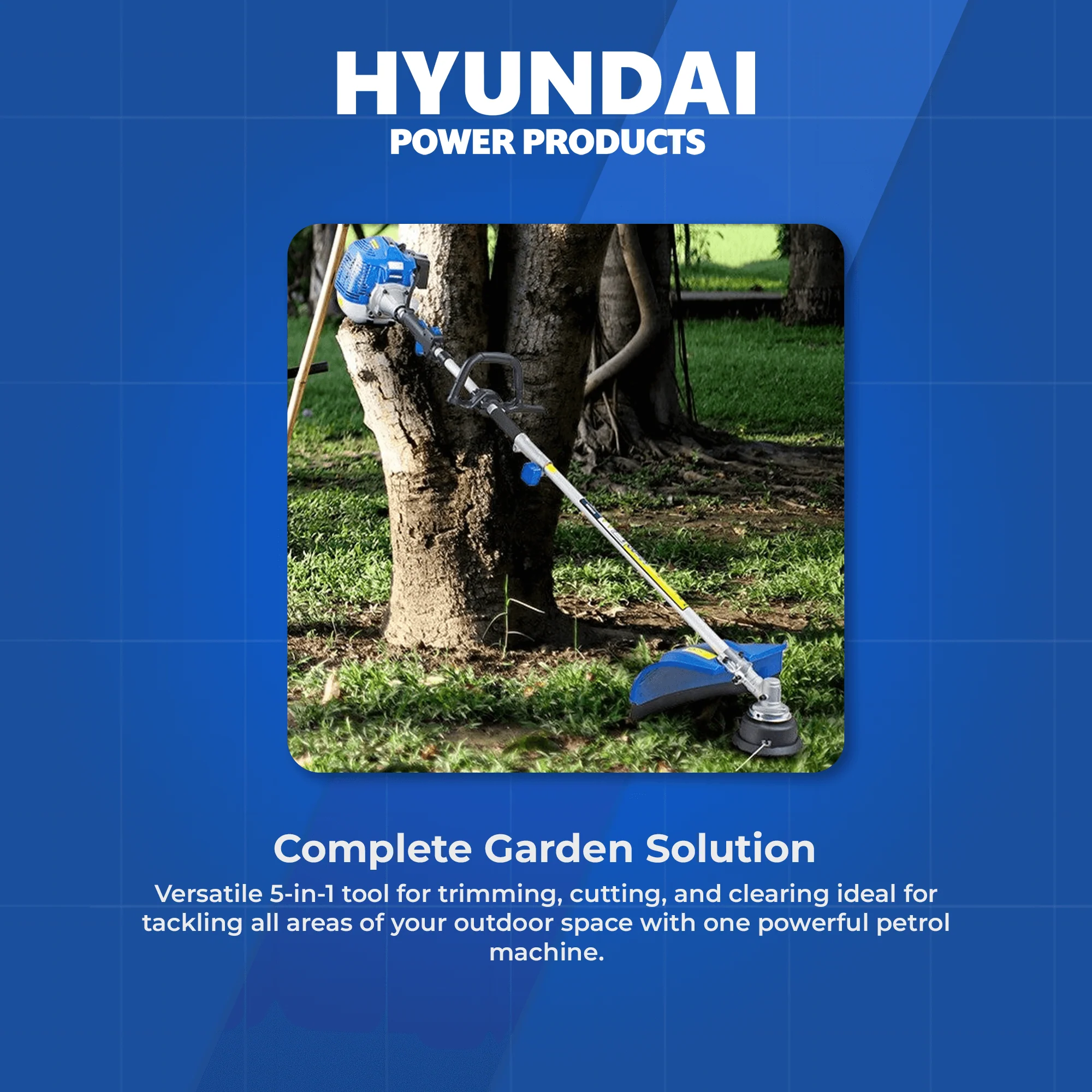 Hyundai 33cc 5-in-1 Petrol Garden Tool Set – Hedge Trimmer, Chainsaw, Brush Cutter & More (HYMT331) - Image 6