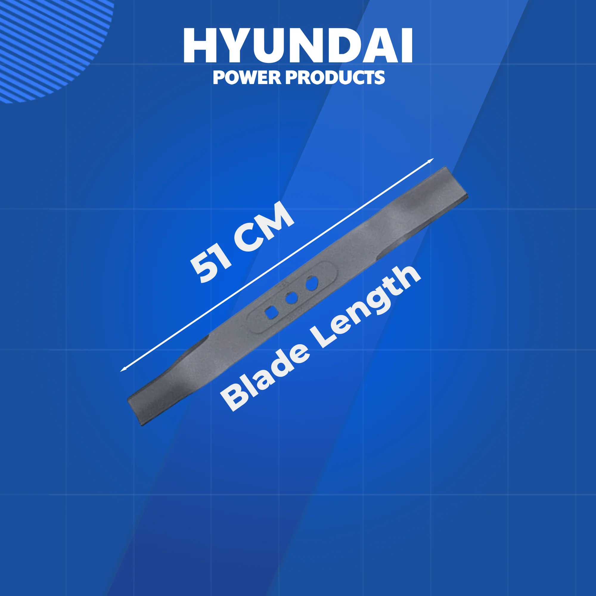Hyundai Replacement Cutter Blade – Fits HYM510SP & HYM510SPE Lawnmowers (Part 214330) - Image 3